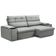 Sofá Retrátil Reclinável Para Sala 3 Lugares 245cm Gordon F04 Veludo Cinza Claro - Lyam Decor