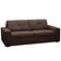 Sofá 3 Lugares Para Sala de Estar Living 235cm Vienne L06 Couro Marrom Café - Lyam Decor