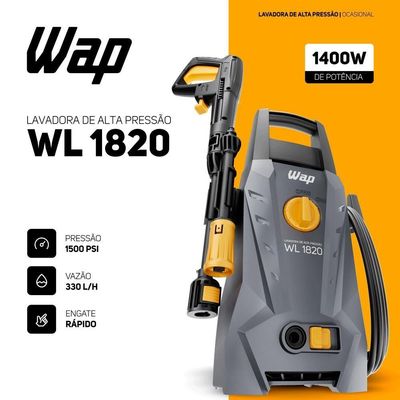 Lavadora De Alta Pressão 1400W 1500PSI WAP Wl 1820 220V