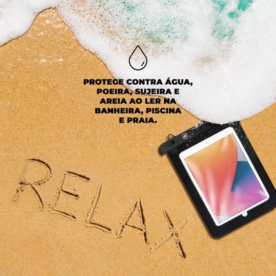 Capa case capinha à Prova d'água Universal para Tablet e iPad 20,5 x 26,5 - Gshield