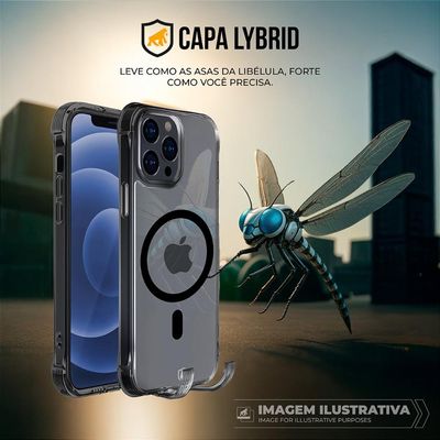 Capa case capinha para iPhone 17 Pro Max - Lybrid Magsafe - Preta - Gshield