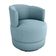 Poltrona Giratória Para Descanço Com Base De Metal Marselha Matrix Boucle Azul