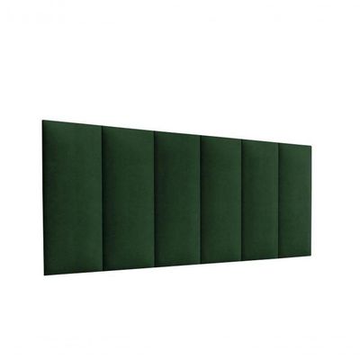 Cabeceira Almofadada Julia 160 Cm - Suspensa Suede Mdf Verde - Movelove Verde-musgo