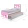 Bicama Juvenil Adesivada Nuvens Meninas Com Colchões