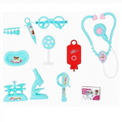 Kit Medico Infantil Doutor Enfermagem Completo 10 Peças Brinquedo Estilo Profissional