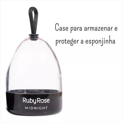 Ruby Rose Esponja De Maquiagem Midnight Hbs05