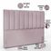 Cabeceira Cama Box Casal King 195 cm Dália W01 Suede Rosê - Lyam Decor