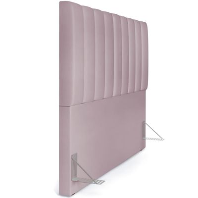 Cabeceira Cama Box Casal King 195 cm Dália W01 Suede Rosê - Lyam Decor
