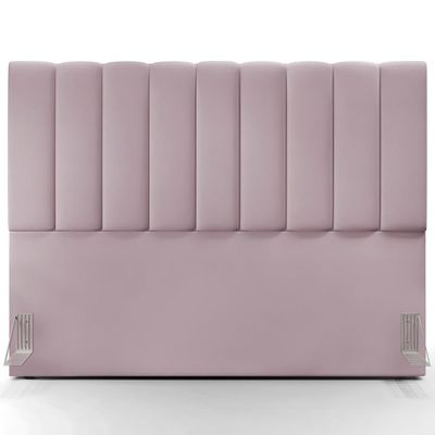 Cabeceira Cama Box Casal King 195 cm Dália W01 Suede Rosê - Lyam Decor