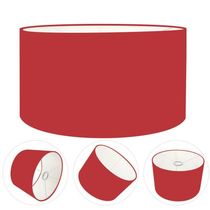 Cúpula Abajur Cilíndrica Cp-7024 ø50x25cm Bordô