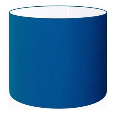 Cúpula Abajur Cilíndrica Cp-7011 ø30x21cm Azul Marinho