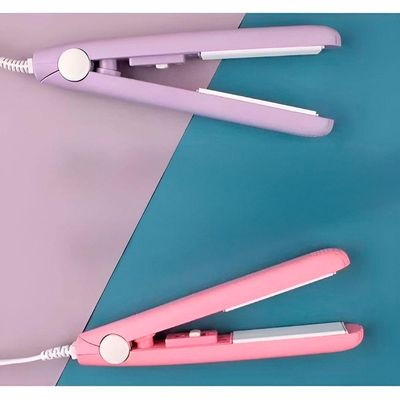 Mini Chapinha Prancha Alisadora De Bolsa Portátil Rosa