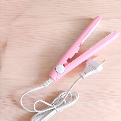 Mini Chapinha Prancha Alisadora De Bolsa Portátil Rosa