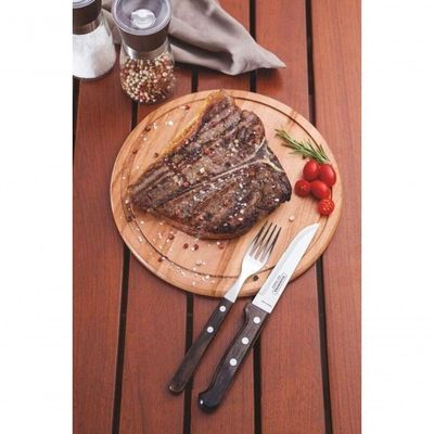 Faca De Churrasco Jumbo Tramontina 5 Polywood Castanho