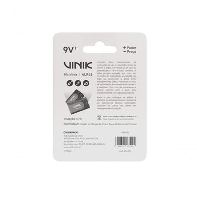 Bateria Alcalina 9v - Vb9vb1