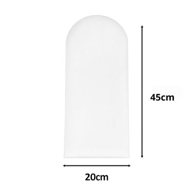 Cabeceira Nuvem Queen Size Facil Instalação 8 Placas 45x20cm Branco