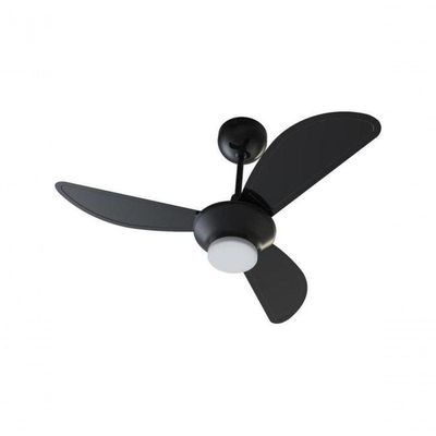 Ventilador De Teto Ventisol Mistral 3 Pás Preto Bivolt