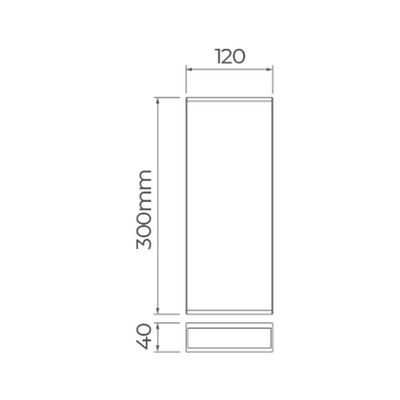 Arandela Stella Wall Max Led 2 Fachos Abertos Ip65 15w Bivolt Branco - 3000k - Luz Amarela