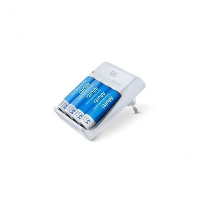 Carregador Rm02 Bivolt Com 4 Pilhas Aa De 2500 Mah Cb054