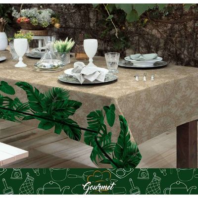 Toalha Mesa Retangular Gourmet 140x240cm Sortido Raner