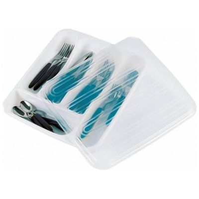 Porta Talheres Com Tampa Plasvale Branco