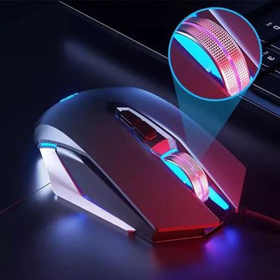 Mouse Gamer USB M220 - 4800 DPI - RGB - Preto - HP