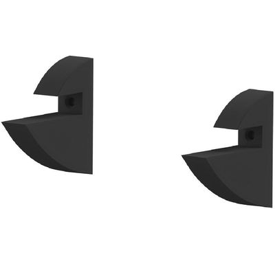 Prateleira Em Mdp Com Suporte 20x80cm Preto - Clip-2080-uv-pr - Multivisão