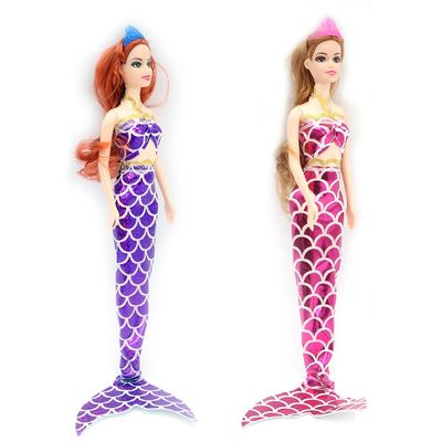 Kit C/ 2 Bonecas Dream Doll  Sereia - Rosa + Roxa