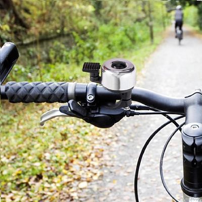 Campainha Sino Bicicleta Retrô Metálico Som Tradicional Design Clássico Prata