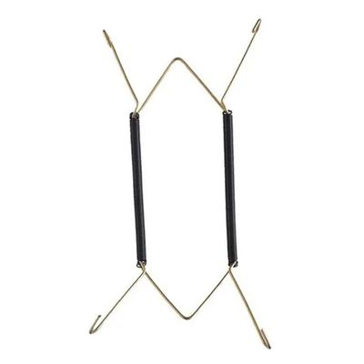 Suporte Gancho Mola Dourada Prato Decorativo Parede Pendurar Bolo 18 A 30cm