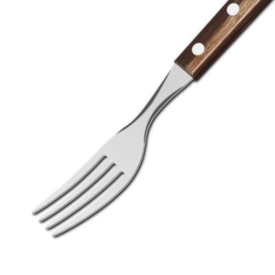 Garfo De Mesa Em Inox Polywood Castanho - 21102490 - Tramontina