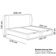 Cama King Baú Flutuante Com Cabeceira 195cm Spazio S04 Couríssimo Telha - Lyam Decor