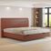 Cama King Baú Flutuante Com Cabeceira 195cm Spazio S04 Couríssimo Telha - Lyam Decor