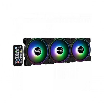 Kit 3 Coolers Aerocool Saturn 12 Pro Argb + Hub + Controle