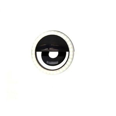 Luz Selfie Ring Light Clipe Anel Led Flash Celular Universal Rosa
