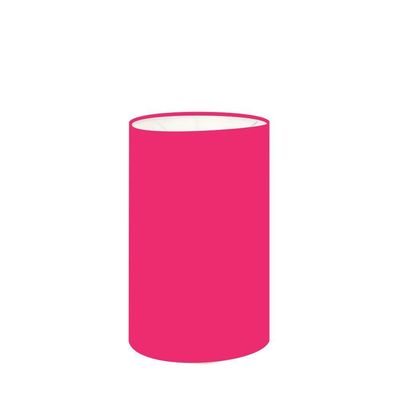 Cúpula Abajur E Luminária Cilíndrica Vivare Cp-7002 ø13x30cm - Bocal Nacional Rosa-pink