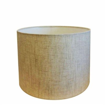 Cúpula Abajur Cilíndrica Cp-7021 ø45x25cm Rustico Bege