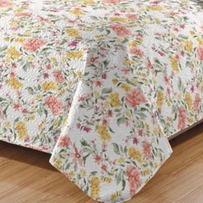 Kit Cobre Leito Colcha Daily King 3 Peças Dupla Face Estampado - Floral 49 - 100% Poliéster