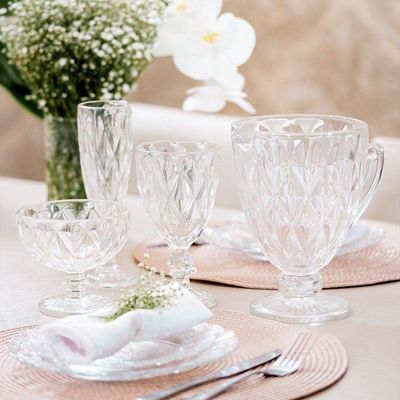 Jarra De Vidro Diamante 1,2 L Transparente