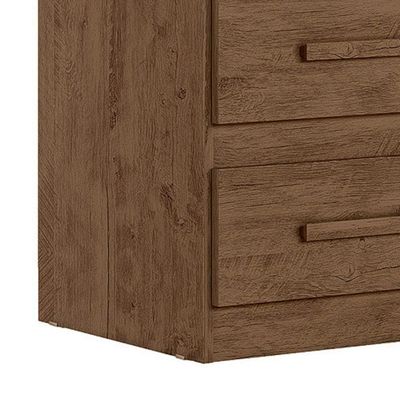 Kit 2 Mesas De Cabeceira Apolo 2 Gavetas 46 Cm Castanho Wood Flex Moval Castanho Wood Flex