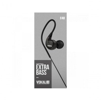 Fone De Ouvido Vokal E40 In Ear Preto
