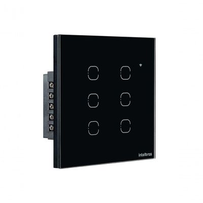 Interruptor Smart Touch Intelbras Wifi Preto