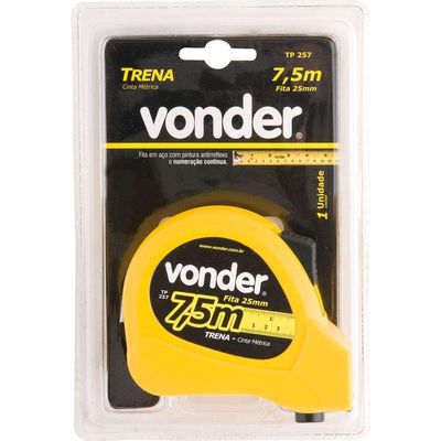 Trena Aço 7,5mx25mm Curta Vonder
