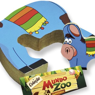 Quebra Cabeça Zoo Filhotes Madeira - Burro - 73533 - Maninho Artesanatos