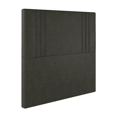 Cabeceira Estofada Solteiro 90 Cm Diamante Veludo Marrom