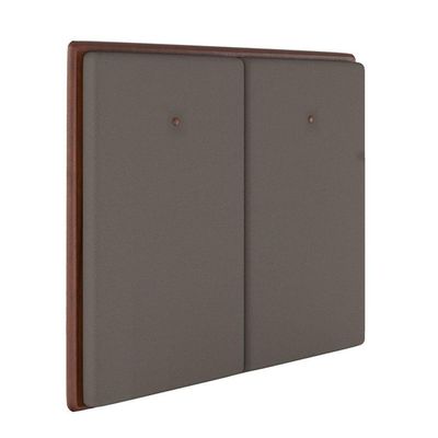 Cabeceira Estofada King 195 Cm Coral Corino Marrom