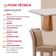 Mesa Noronha 180cm Tampo Com Vidro Laqueado Com 6 Cadeiras Linho Palha Imbuia Natural Off White