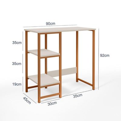 Bancada Gourmet Industrial Klm Store Bronze Com Off White
