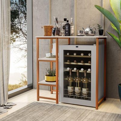 Bancada Gourmet Industrial Klm Store Bronze Com Off White