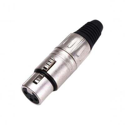 Plug Xlr Santo Angelo Canon Femea Niquel L3fnn01